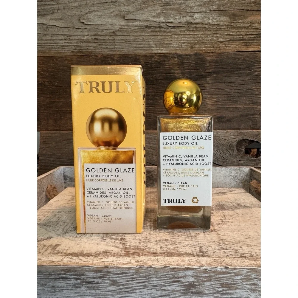 Truly Golden Glaze Luxury Body Oil Vanilla Bean, Vitamin C, 3.1 oz |‎ $38 MSRP